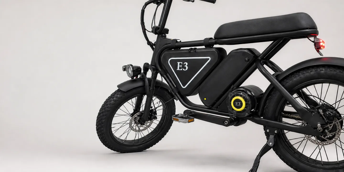 E3 removable battery and frame detail