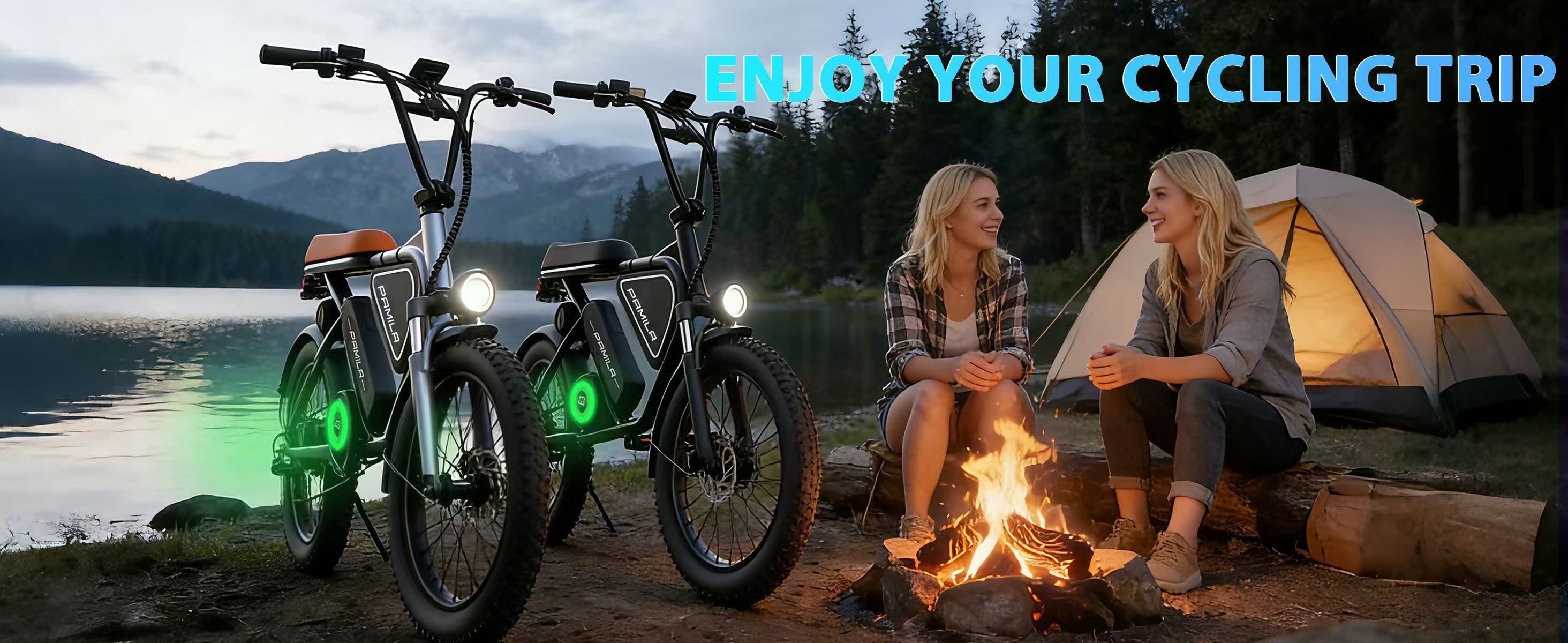 E3 at lakeside campsite