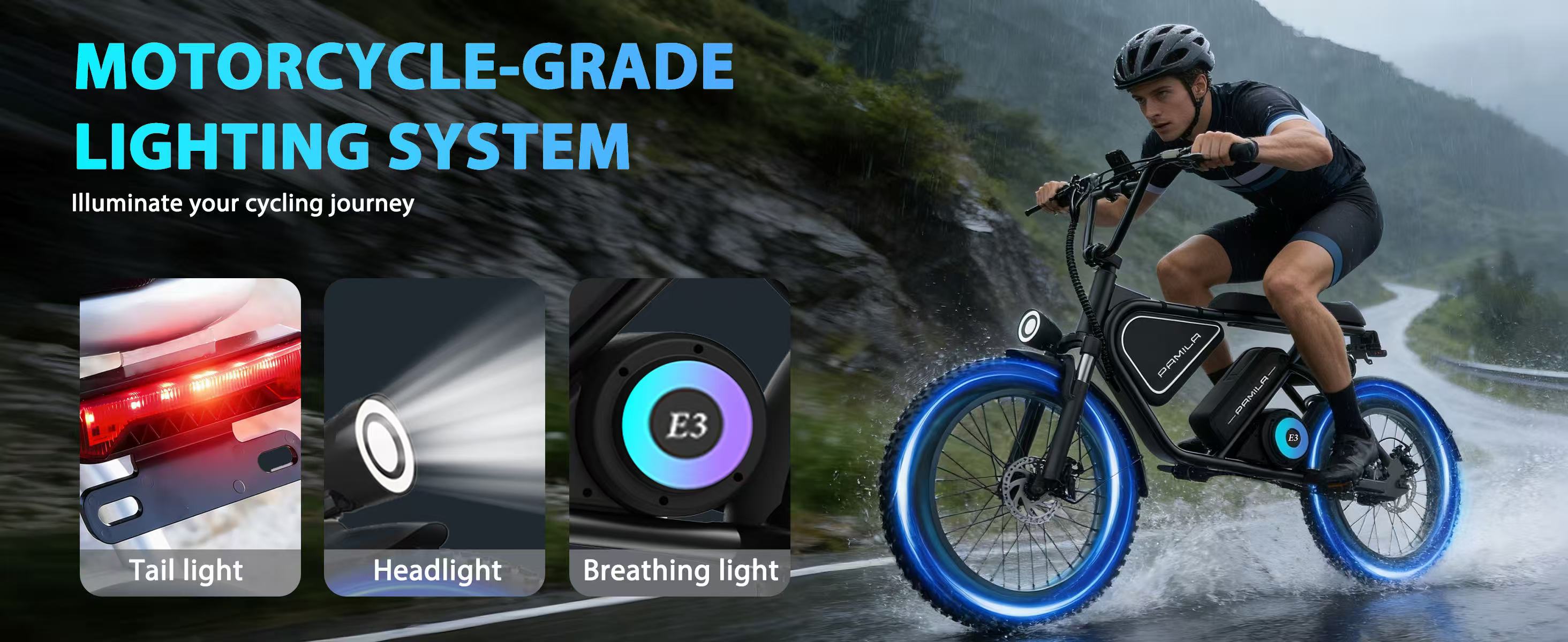 E3 motorcycle-grade lighting